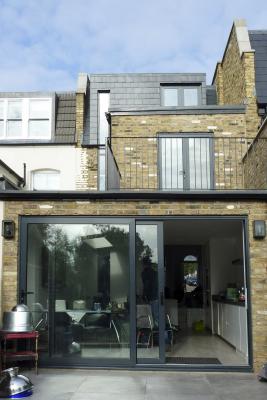 - marchini-architecture.com, - Balham, - rear extension, - side extension, - loft extension, - basement extension, - contemporary skylights, - sliding folding doors, - roof terrace