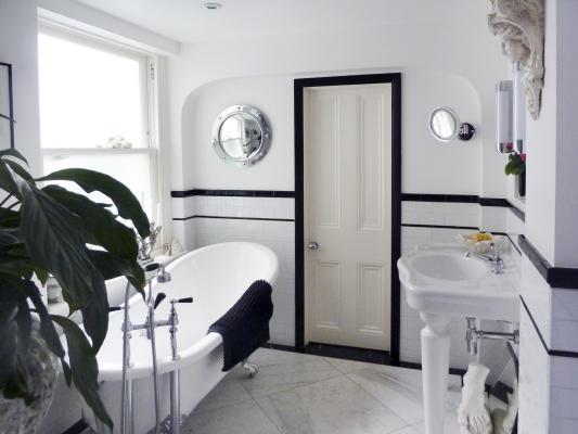 - marchini-architecture.com, - Clapham, - black&white bathroom, -traditional bathroom, -marble Clapham 4_01