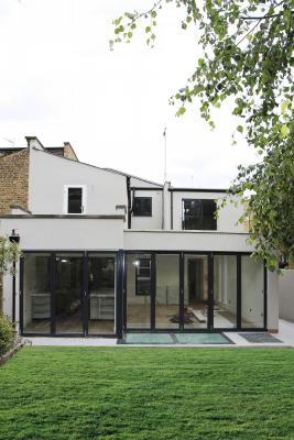 - marchini-architecture.com, - rear extension, - sliding folding doors, - basement walk-over glass skylight, - Putney